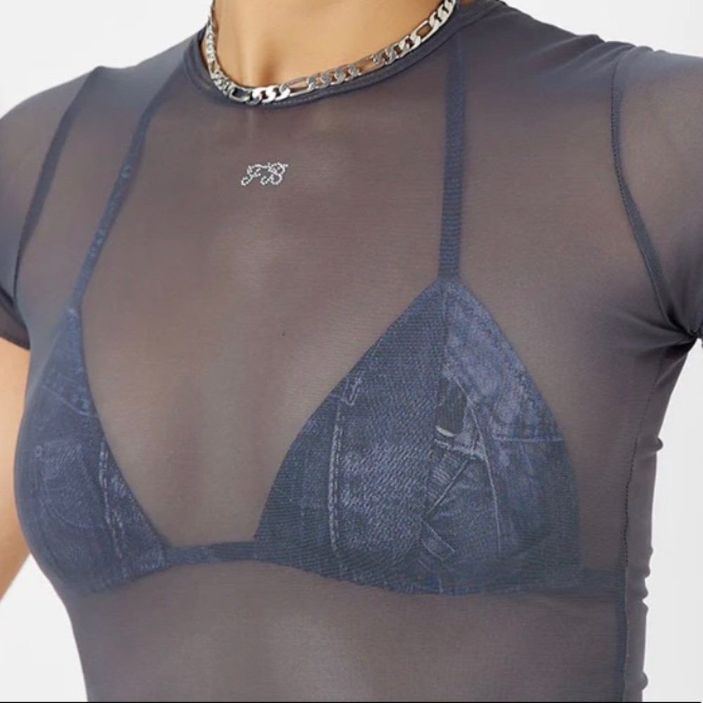 BLACK Mesh Crop | Sahara Ray Swim - Picture 4 of 9